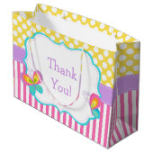 Butterfly Kisses & Birthday Wishes Party Dank u Groot Cadeauzakje (Achterkant Gekanteld)