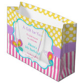 Butterfly Kisses & Birthday Wishes Party Dank u Groot Cadeauzakje (Voorkant Gekanteld)