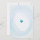 Butterfly Kisses Blue Waterverf Baby Boy Shower Kaart (Achterkant)