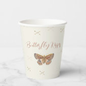 Butterfly Kisses Boho Papieren Bekers (Voorkant)