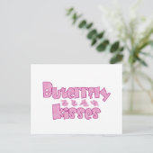 Butterfly Kisses Briefkaart (Staand voorkant)