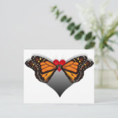 Butterfly Kisses Briefkaart (Staand voorkant)