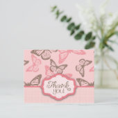 Butterfly Kisses Dank u Briefkaart (Staand voorkant)
