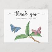 Butterfly Kisses Dank u Briefkaart (Voorkant)