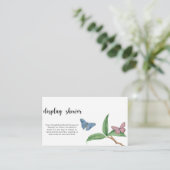 Butterfly Kisses - display douche Informatiekaartje (Staand voorkant)