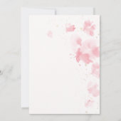 Butterfly Kisses Dream Waterverf Baby Meisje Douch Kaart (Achterkant)