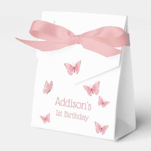 Butterfly Kisses en Birthday Wishes Birthday Fav Bedankdoosjes (Voorkant Zijde)