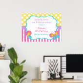 Butterfly Kisses en Birthday Wishes Poster (Thuiskantoor)