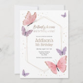 Butterfly Kisses en Verjaardagswensen Verjaardag I Kaart (Voorkant)