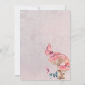 Butterfly Kisses Enchanted Forest Baby shower Kaart (Achterkant)