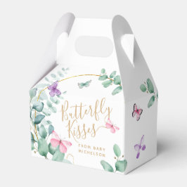 Butterfly Kisses Eucalyptus Baby shower Hartelijk  Bedankdoosjes
