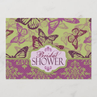 Butterfly Kisses Flirt BRS-uitnodigingskaart Kaart