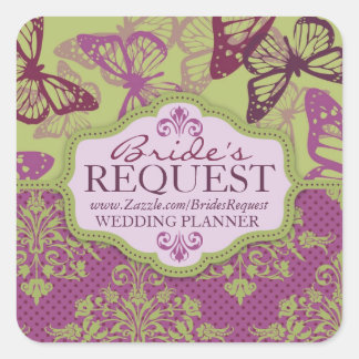 Butterfly Kisses Flirt Business Sticker 2