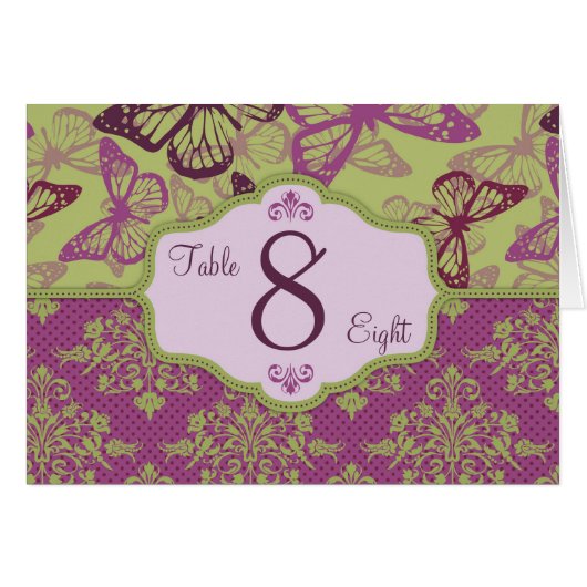 Butterfly Kisses Flirt Table Card 2 (Voorkant Horizontaal)