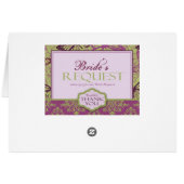 Butterfly Kisses Flirt Table Card 2 (Achterkant Horizontaal)