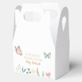 Butterfly Kisses Floral Baby shower Bedankdoosjes (Geopend)