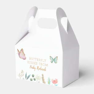 Butterfly Kisses Floral Baby shower Bedankdoosjes