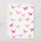 Butterfly Kisses Garden Floral Confetti Birthday Kaart (Achterkant)