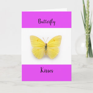 Butterfly Kisses Get Well Wenskaart Kaart