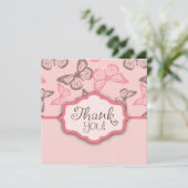 Butterfly Kisses Hartelijk dank voor kaart 2 (Staand voorkant)