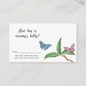 Butterfly Kisses Hoe groot is mama's buikspel Informatiekaartje (Voorkant)