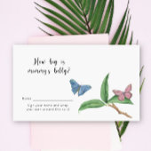 Butterfly Kisses Hoe groot is mama's buikspel Informatiekaartje
