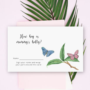 Butterfly Kisses Hoe groot is mama's buikspel Informatiekaartje