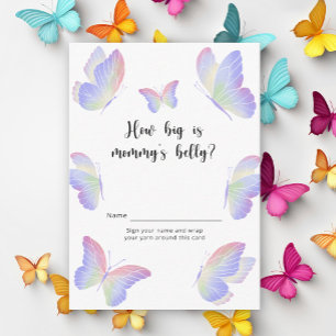 Butterfly Kisses Hoe groot is mama's buikspel Informatiekaartje
