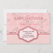 Butterfly Kisses Invitation Card Kaart (Achterkant)