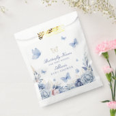 Butterfly Kisses Jongen Baby shower Bedankzakje (Gezegeld)