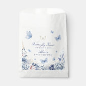 Butterfly Kisses Jongen Baby shower Bedankzakje (Voorkant)