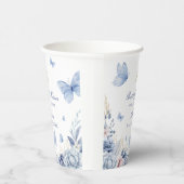 Butterfly Kisses Jongen Baby shower Papieren Bekers (Rechts)