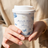 Butterfly Kisses Jongen Baby shower Papieren Bekers