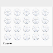 Butterfly Kisses Jongen Baby shower Ronde Sticker (Vel)
