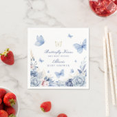 Butterfly Kisses Jongen Baby shower Servet (Insitu)
