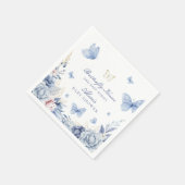 Butterfly Kisses Jongen Baby shower Servet (Hoek)