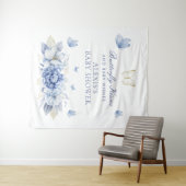 Butterfly Kisses Jongen Baby shower Wandkleed (In Situ (horizontaal))