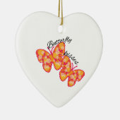 Butterfly Kisses Keramisch Ornament (Rechts)