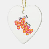 Butterfly Kisses Keramisch Ornament (Links)