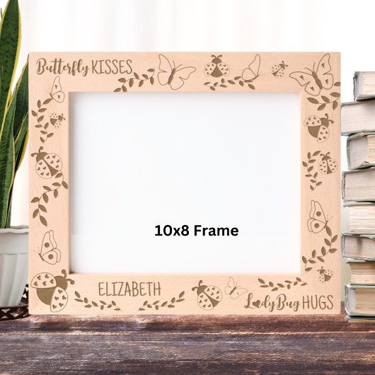 Butterfly Kisses, Ladybug Knuffels Gepersonaliseer Gegraveerde Lijstjes