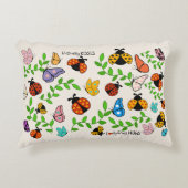 Butterfly Kisses Ladybug Knuffels Kinder inrichtin Accent Kussen (Voorkant)
