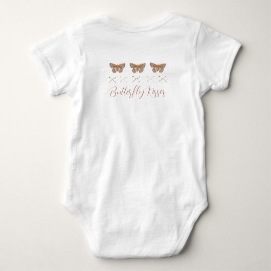 Butterfly Kisses Meisje Baby Romper (Achterkant)