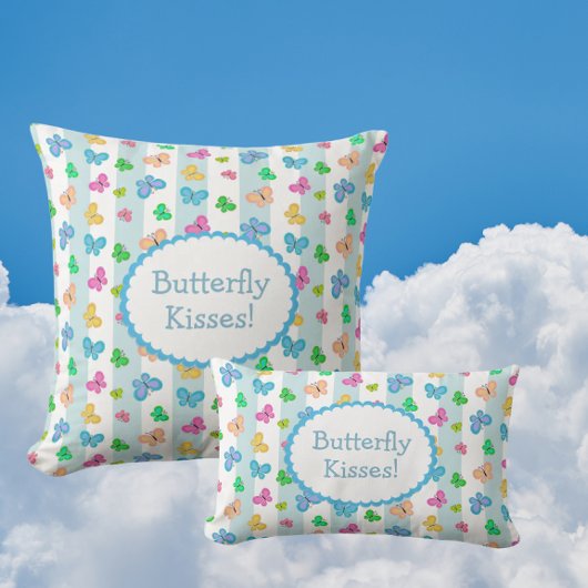 Butterfly Kisses Personalized  Kussen