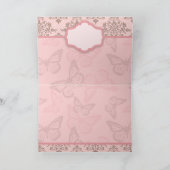 Butterfly Kisses Petal Kaart (Binnen)