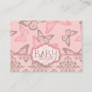 Butterfly Kisses Petal Reminder Notecard Informatiekaartje