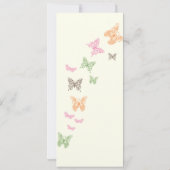 Butterfly Kisses Rehearsal Dinner iory Kaart (Achterkant)