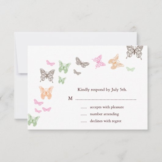 Butterfly Kisses RSVP (Voorkant)