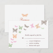 Butterfly Kisses RSVP (Voorkant / Achterkant)