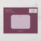 Butterfly Kisses Save The Date Briefkaarten - Plum (Achterkant)