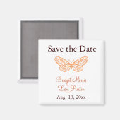 Butterfly Kisses Save the Date Magnet (Voorkant / Achterkant)